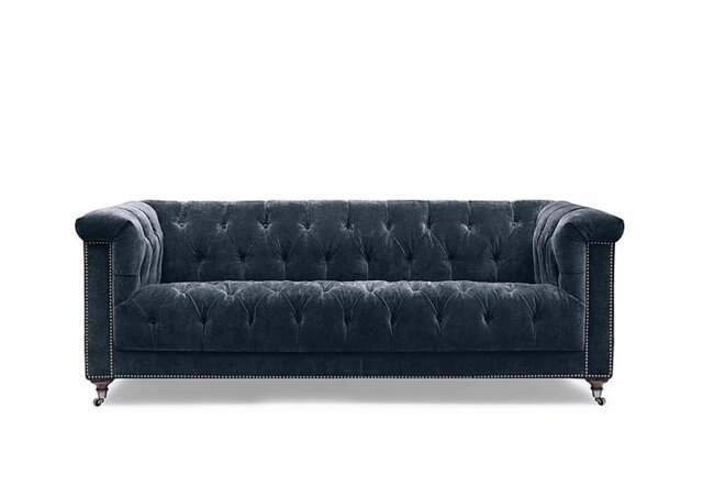 At The Helm - Wallace 3 Seater Fabric Chesterfield Sofa