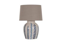 Blue Flora Table Lamp