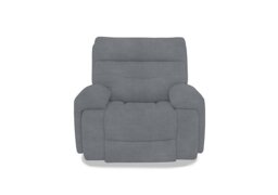 Cinemax Fabric Power Recliner Chair with Power Headrest - Velvet Grey