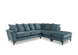Primrose Scatter Back Right Hand Facing Corner Sofa with Footstool