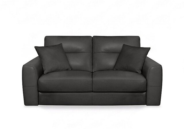 World of Leather - Nest NC Leather 3 Seater Sofa - Black