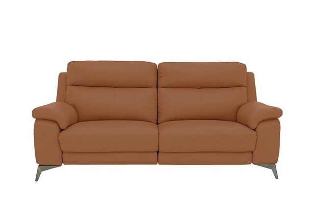 World of Leather - Missouri 3 Seater NC Leather Power Recliner Sofa - Pecan Brown