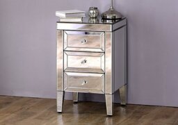 Francesca 3 Drawer Bedside Cabinet