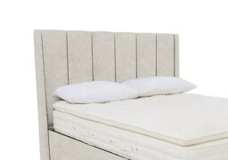 Artisan Collection Ryo High Floor Standing Headboard - Small Double - Sandstone Pearl