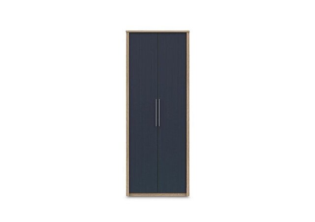 London Bedrooms - Chelsea 2 Door Tall Wardrobe with Silver Handles - Royal Blue