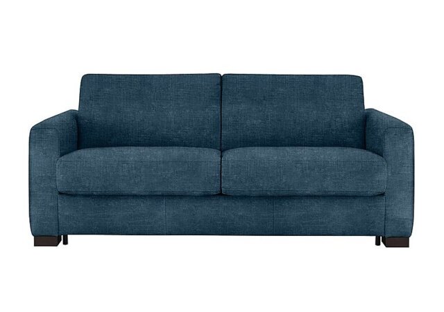 Nicoletti - Alcova 3 Seater Fabric Sofa Bed with Box Arms - Baobab Blue - Sofas and Armchairs - In Time for Christmas