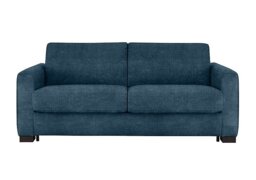 Nicoletti - Alcova 3 Seater Fabric Sofa Bed with Box Arms - Baobab Blue - Sofas and Armchairs - In Time for Christmas