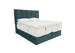 Harrison Spinks - Yorkshire 30K Medium Divan Set with Zip and Link Mattress with Topper - Super King - Lovely Ocean