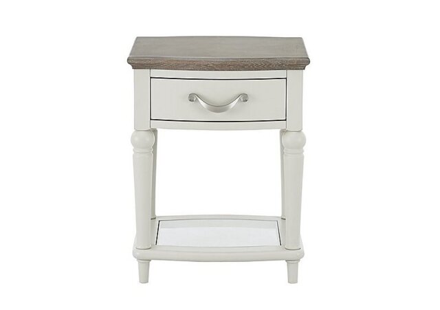 Furnitureland - Annecy Lamp Table - Soft Grey