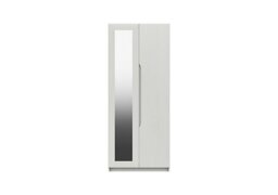 London Bedrooms - St Pancras 2 Door Wardrobe with Mirror - White