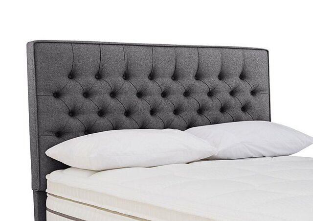 Sleepeezee - Bourbon Floor Standing Headboard - Super King - Weave Pewter