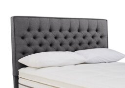Sleepeezee - Bourbon Floor Standing Headboard - Super King - Weave Pewter