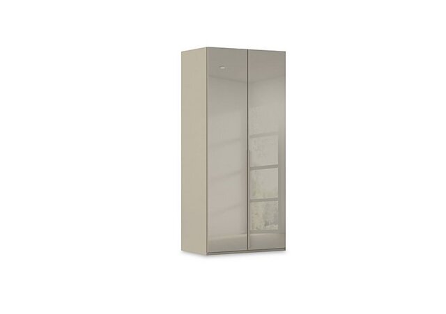 Rauch - Haven 101cm 2 Door Hinged Wardrobe with Glass Doors - Bedroom Furniture