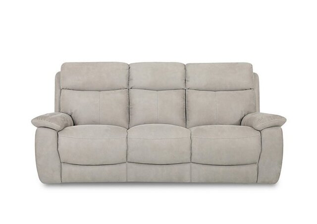 Echo 3 Seater Fabric Sofa - Silver - Sofas and Armchairs
