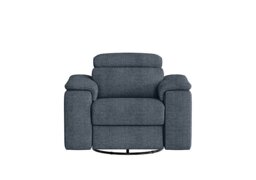 Nicoletti - Davide Fabric Swivel Rocker Power Recliner Chair