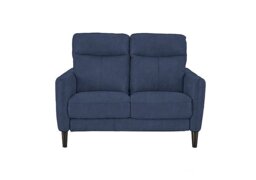 Compact Collection Petit 2 Seater Fabric Sofa - Blue - Sofas and Armchairs