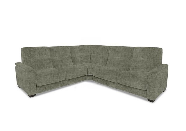 Saffron Large Fabric Corner Sofa - Olive Green - Sofas and Armchairs