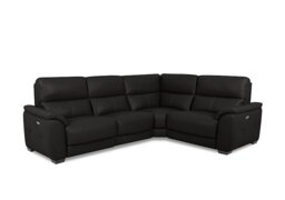 World of Leather - Saffron Small Leather Power Recliner Right Hand Facing Corner Sofa