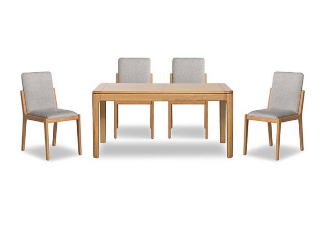 G Plan - Maddison Extending Dining Table with 4 Chairs