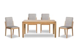 G Plan - Maddison Extending Dining Table with 4 Chairs