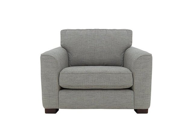 Elora Large Fabric Armchair - Warm Grey