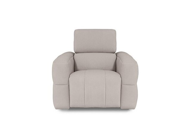 Cube Fabric Power Recliner Chair with Power Headrest - Lead Grey