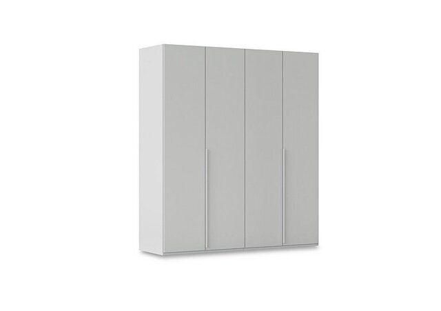 Rauch - Haven 201cm 4 Door Hinged Wardrobe with Décor Doors - Silk Grey/Silk Grey Front