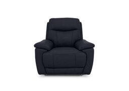 Sloane Leather Power Recliner Chair with Power Headrest - Navy