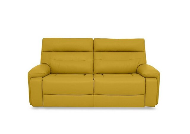 Cinemax Leather 3 Seater Sofa - Giallo