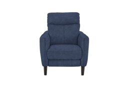Compact Collection Petit Fabric Power Recliner Armchair - Blue