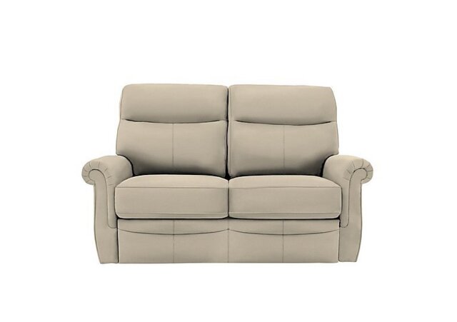 G Plan - Avon 2 Seater Leather Sofa - No Recliner - Oxford Mushroom