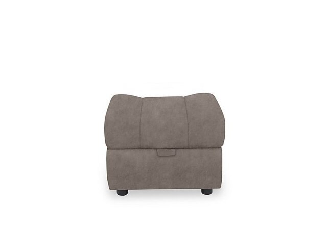 Aero Fabric Storage Footstool - Marble Charcoal Grey