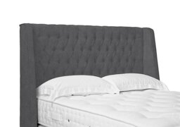 Artisan Collection Belgrave High Floor Standing Headboard - Super King - Plush Dark Grey