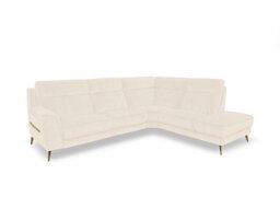 Eclipse Fabric Right Hand Facing Corner Sofa with Chaise End Storage
