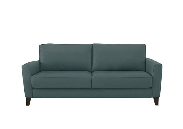 World of Leather - Brondby 3 Seater BV Leather Sofa - BV Lake Green