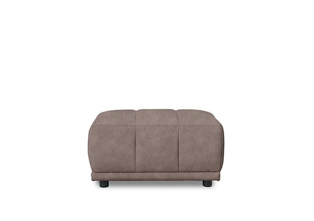 Cube Fabric Large Footstool - Marble Charcoal Grey