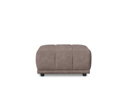 Cube Fabric Large Footstool - Marble Charcoal Grey