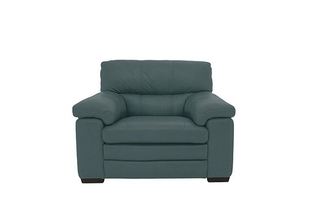 World of Leather - Cozee BV Leather Armchair - BV Lake Green