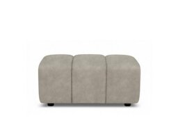 Rhianna Large Fabric Footstool - Marble Cream