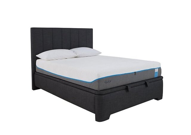 Aramis Ottoman Bedframe - King Size - Slate Grey