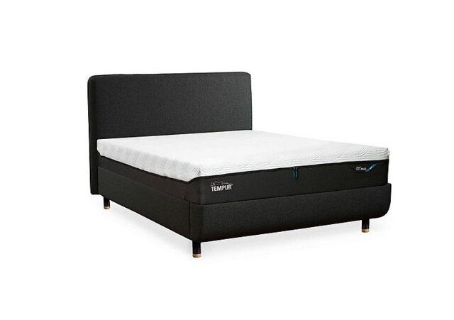 TEMPUR - Arc Disc Bed Frame with Form Headboard - King Size - Natural Ash