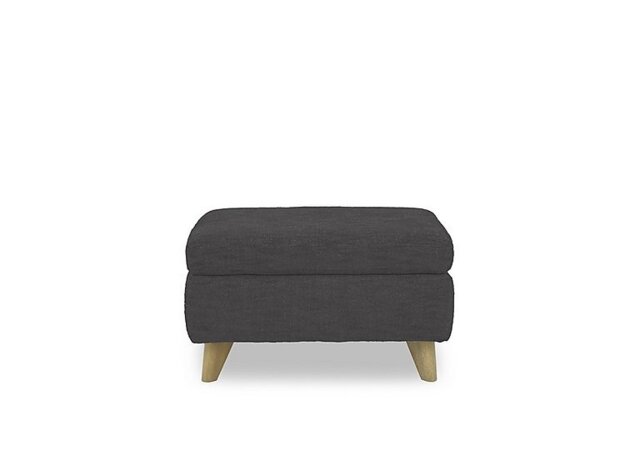 Malmo Fabric Coffee Table Storage Footstool - Anthracite