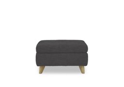 Malmo Fabric Coffee Table Storage Footstool - Anthracite