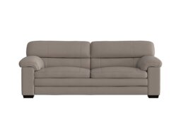 World of Leather - Cozee Fabric 3 Seater Sofa - Silver