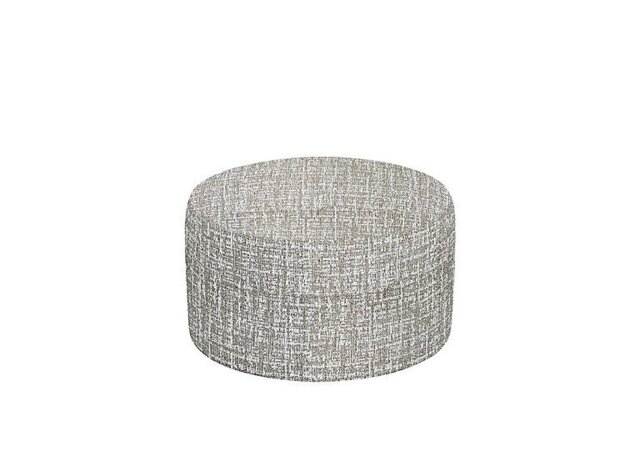 G Plan - Large Round Fabric Footstool - Shore Slate