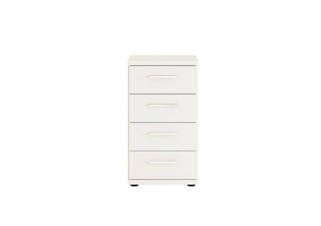 Kempton 4 Drawer Narrow Chest - White