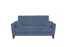Brondby 2 Seater Fabric Sofa - Silverish Blue