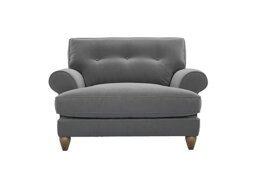 The Lounge Co. - Bronwyn Fabric Classic Back Snuggler - Koala Cub with Walnut Feet