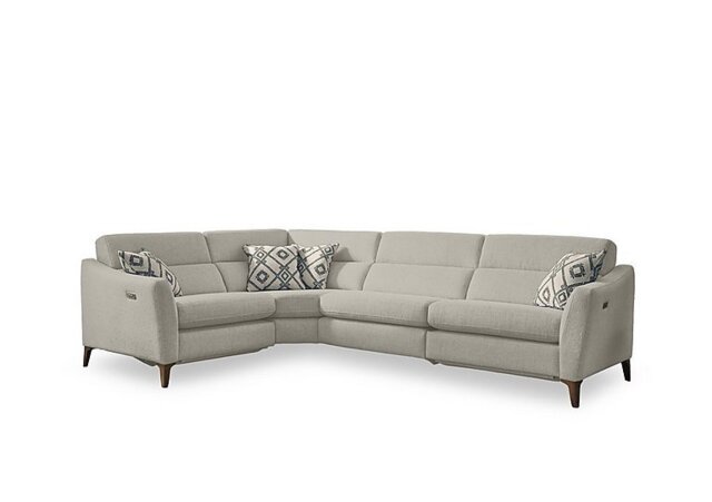 Moderna Left Hand Facing Corner Sofa with Power Recliner - Sofas and Armchairs - In Time for Christmas