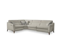 Moderna Left Hand Facing Corner Sofa with Power Recliner